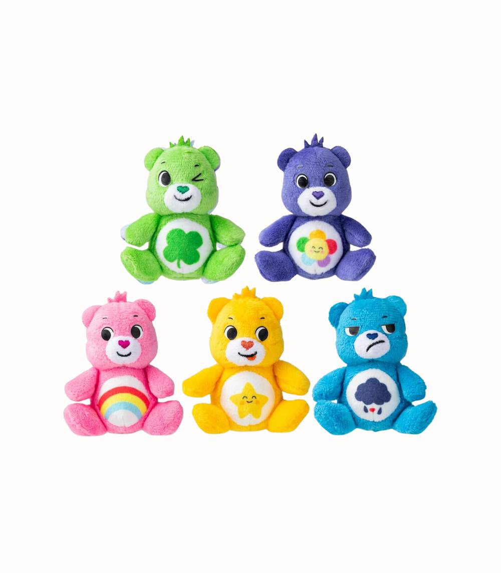 Mikroplysch Björnar 5-pack Färgglada Gosedjur