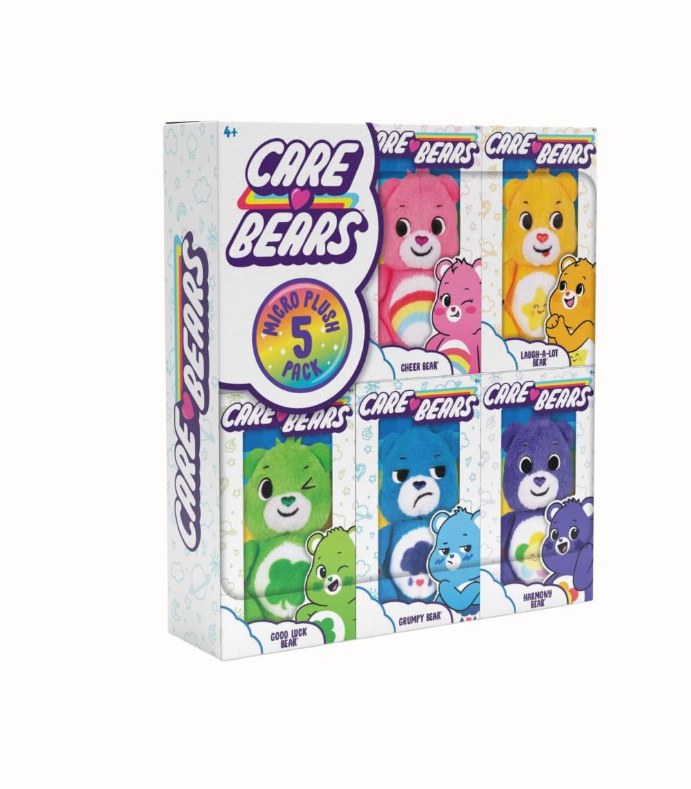 Mikroplysch Björnar 5-pack Färgglada Gosedjur