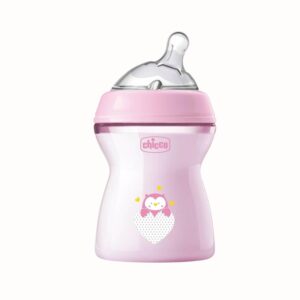 Rosa nappflaska anti-kolik 250 ml