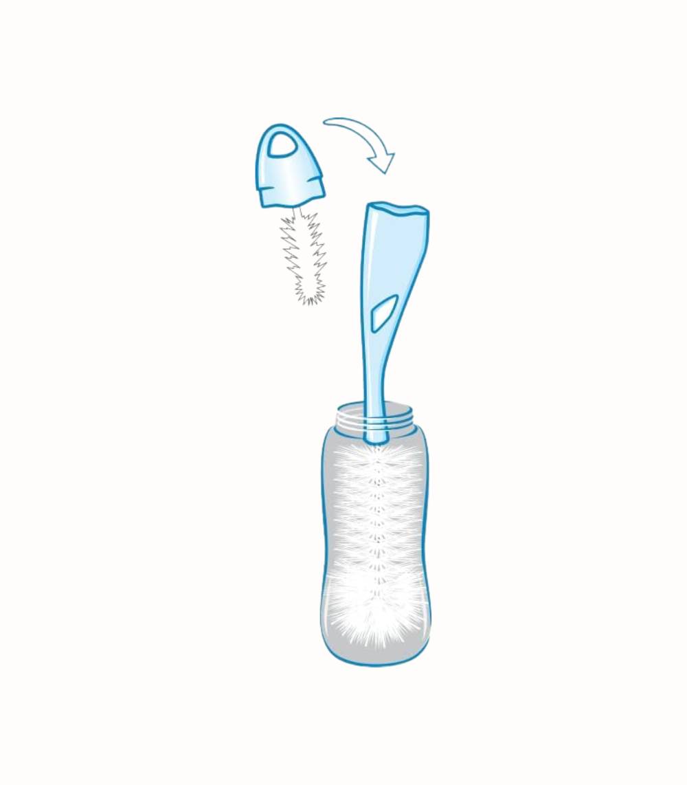 Flaskborste med Sugborste