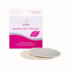 Tvättbara Amningsinlägg med Silver, 2-pack