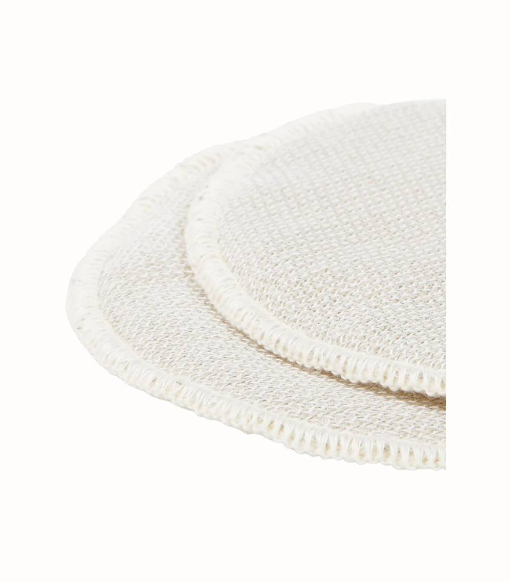 Tvättbara Amningsinlägg med Silver, 2-pack