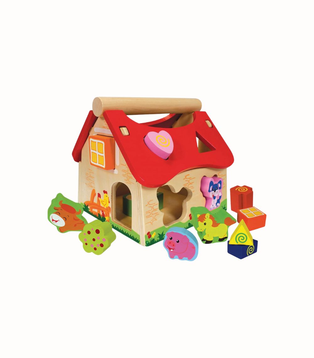 Colored Farm Baby Wooden