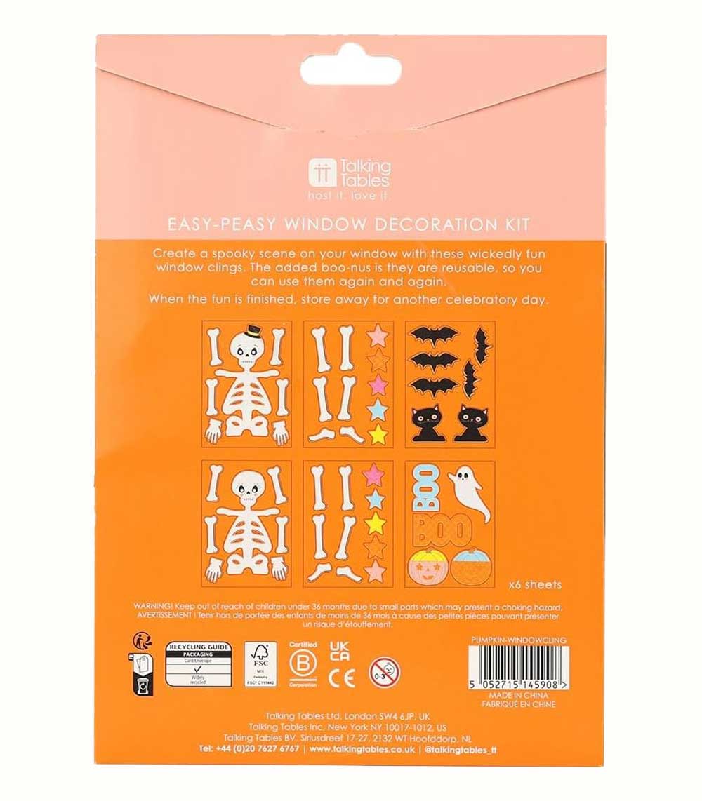 Skrämmande Fönsterdekor