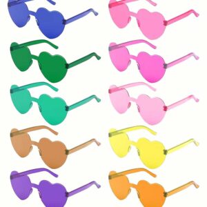 Hjärta-formade festglasögon – 10-pack