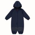 Enfärgad baby overall marinblå polyester jumpsuit