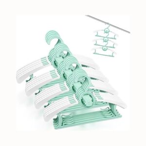 Barnklädhängare 20 st grön utdragbara nallekrokar