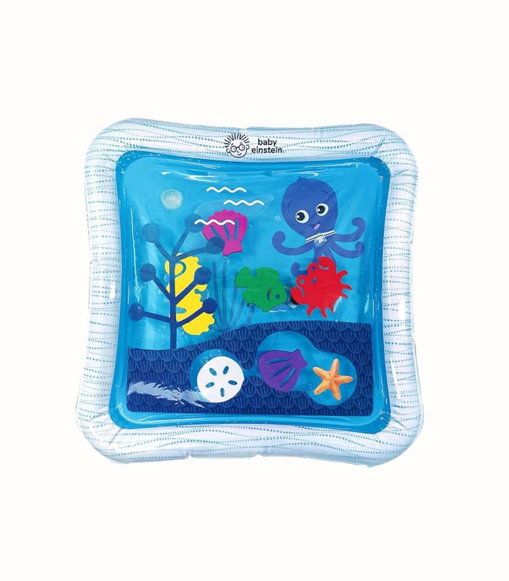 Tummy time vattensensor matta med Opus bläckfisk bebis