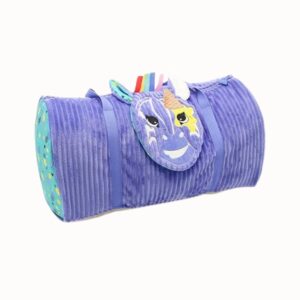 Weekend skötväska zebra lila rymlig 48 cm