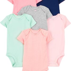 6-pack Babybody i kortärmad